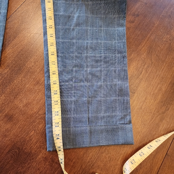 Loft plaid straight leg cropped dark Acedemia pants‎ Size 10 - Picture 5 of 9